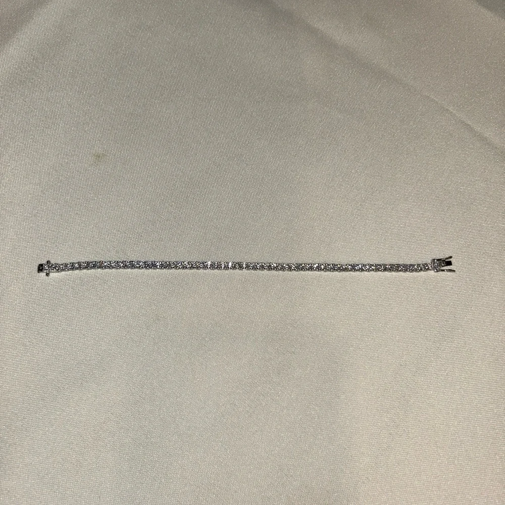 GRA Certified 3mm VVS1 Moissanite D5.50ct Tennis Bracelet 925 Sterling Silver - Picture 4 of 7